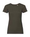 Dames T-shirt Organisch Russell R-108F-0 Dark Olive